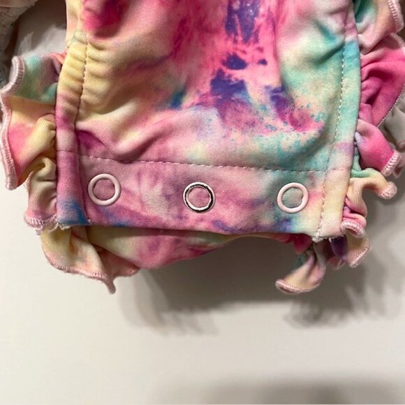 Posh Peanut Joplin Long Sleeve Ruffled Rash Guard Swimsuit 18-24 Months - Picture 10 of 16